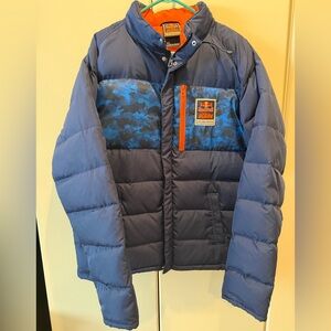 Red Bull KTM Racing down puffy jacket. ***RARE***